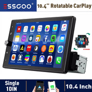 10.4-Inch Rotatable 1-DIN Wireless CarPlay and Android Auto Car Stereo