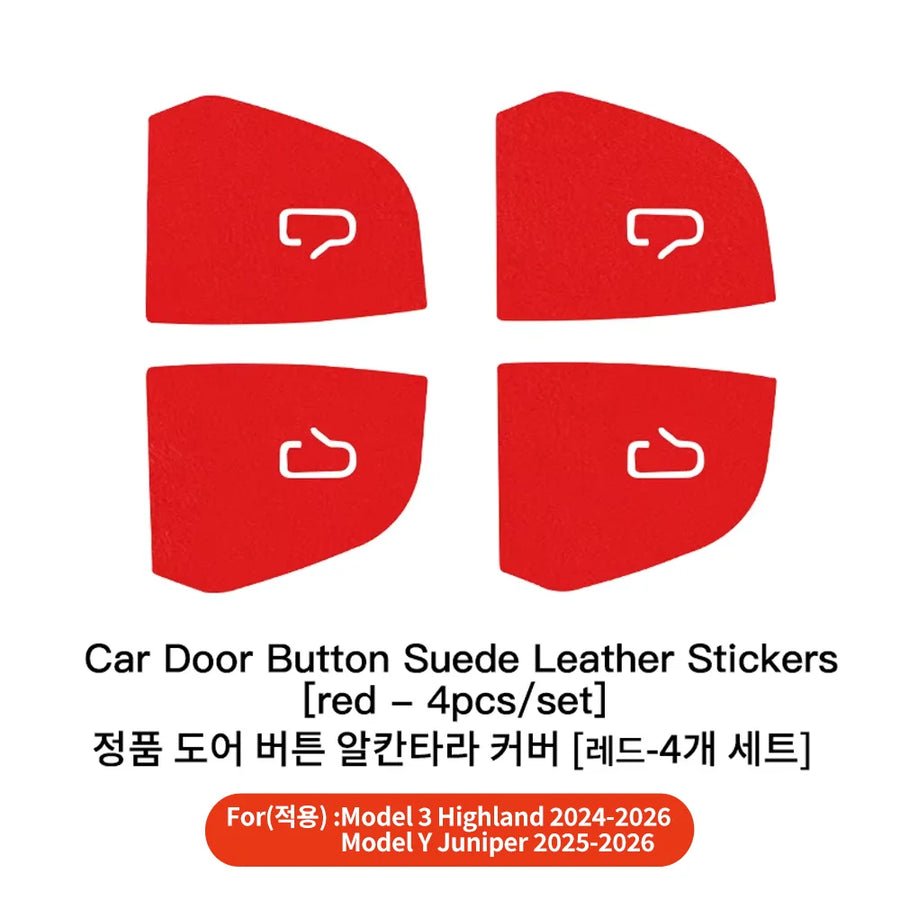 Interior Door and Window Button Sticker Set for Tesla Model 3/Y