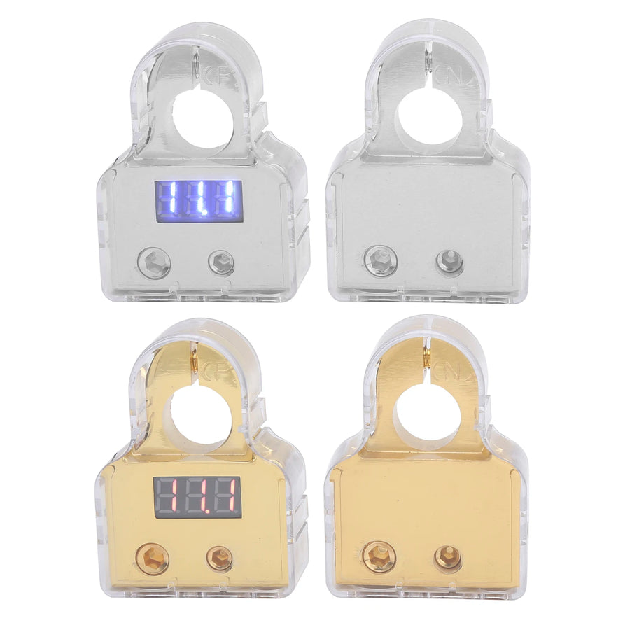 Digital Voltmeter Battery Terminal Connector Kit for 0/4/8/10 AWG Cables