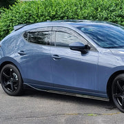 Gloss Black Side Skirt Extension Set for 2014+ Mazda Mazda3 – Sedan