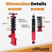 Coilover Suspension Kit for Ford Mustang GT S197 RWD