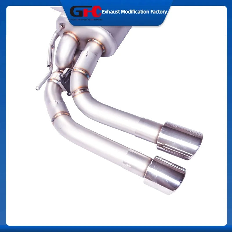 304 Stainless Steel Valvetronic Exhaust Pipe for, Audi S3, Golf 7 7.5r, T-roc 2.0T