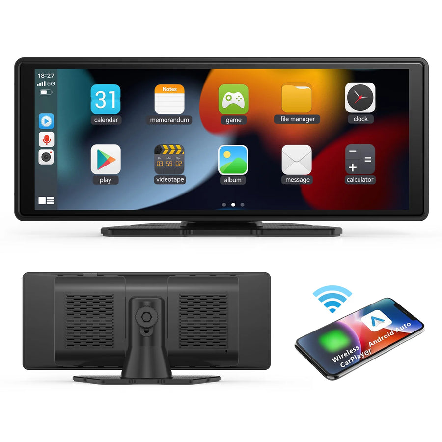 10.26-Inch Wireless CarPlay and Android Auto Portable Display