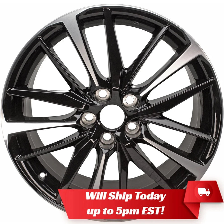 1PCS New 19 Inch Car Machined Black Alloy Wheel Rim Durable for Toyota Camry Xse Car 2018-2020