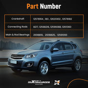 Crankshaft, Connecting Rod and Bearing Kit for GM 2.4L Engines