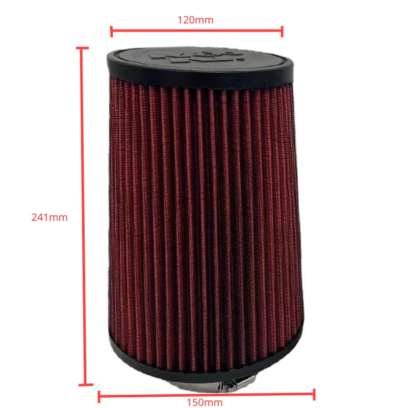 Intake Air Filter for K and N Universal High Flow Cone 102 89 76 70 63.5 60MM KN Tapered Mushroom Head