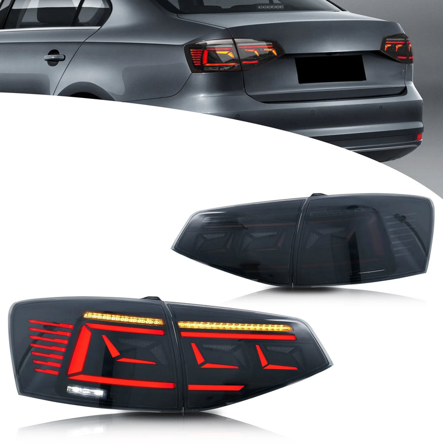 Volkswagen Jetta MK6 LED Tail Light Pair with Sequential Signals – 2015–2018