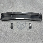Universal Carbon-Fiber Double-Layer Rear Wing Spoiler