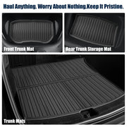 All-Weather TPE Floor and Cargo Liners for 2021–2024 Tesla Model Y – 6 Pieces
