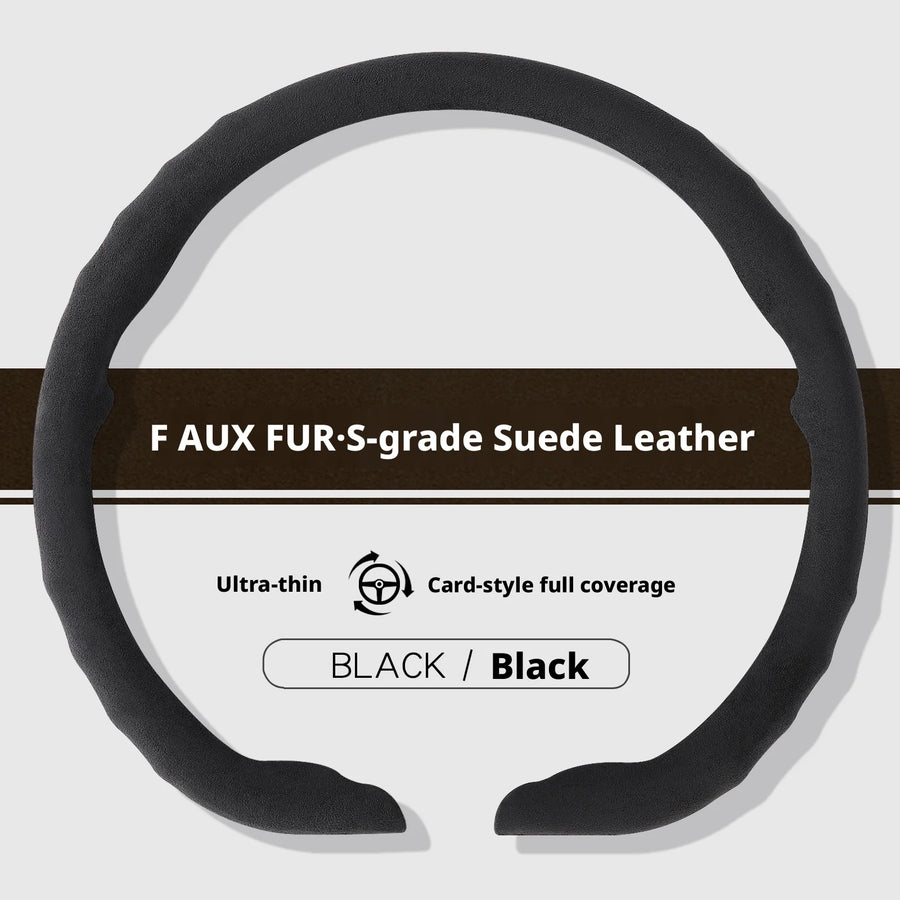 Ultra-Thin Suede Steering Wheel Cover for Select Jeep Models