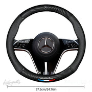 Carbon-Fiber-Style Steering Wheel Cover – Select Mercedes-Benz Models