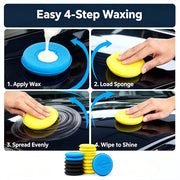 Round Foam Wax Applicator Pads, 6- or 12-Pack
