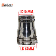 Universal 304 Stainless Steel Exhaust Pipe Reducer Adapter, 39/54mm