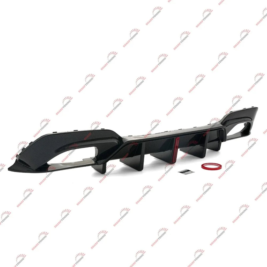 Carbon-Fiber-Look LED Rear Diffuser – 2019–2022 BMW G20 M Sport
