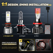 9005/HB3 Headlight Bulb Pair – 130W – 6500K