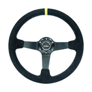 350 mm Deep-Dish Racing Steering Wheel – Red, Yellow or White
