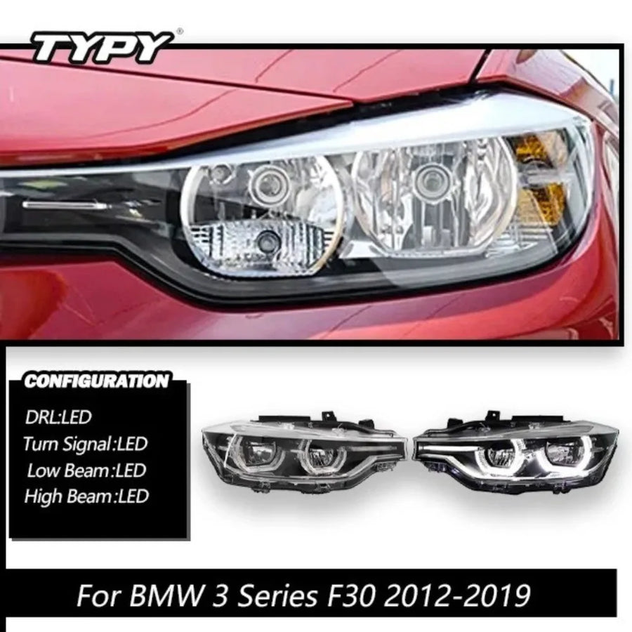 LED Headlight Assembly Set for 2012–2019 BMW F30