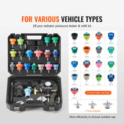 28-Piece Radiator and Cooling System Pressure Tester Kit
