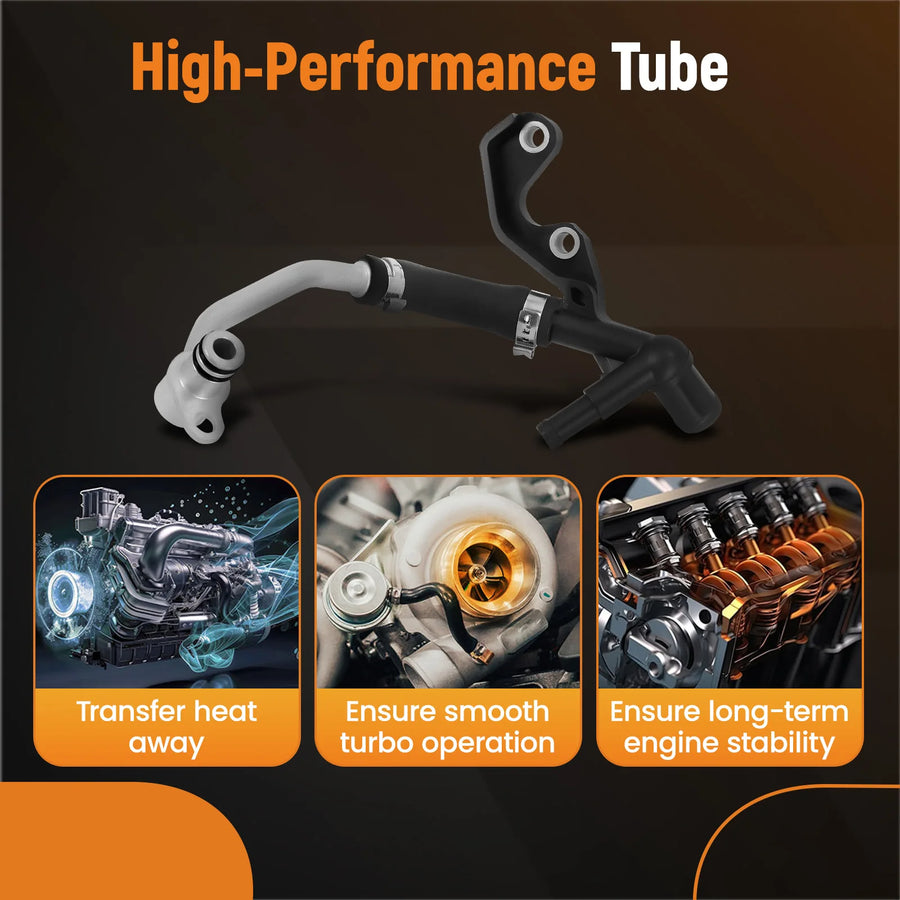 Turbocharger Coolant Hose for Mercedes Amg S 5.5L 2011-2018 Return Line