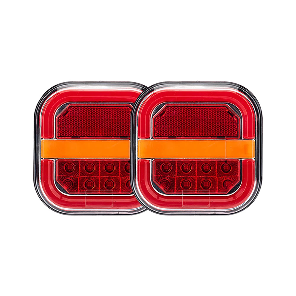 2-Piece LED Trailer Tail and License Plate Lights – 12V/24V