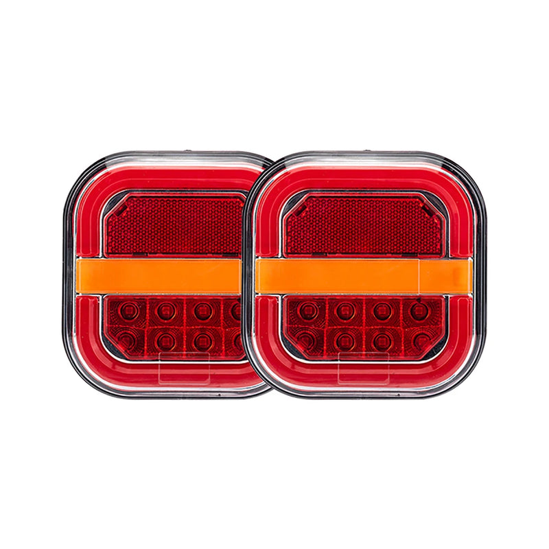 2-Piece LED Trailer Tail and License Plate Lights – 12V/24V
