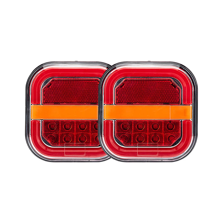 2-Piece LED Trailer Tail and License Plate Lights – 12V/24V
