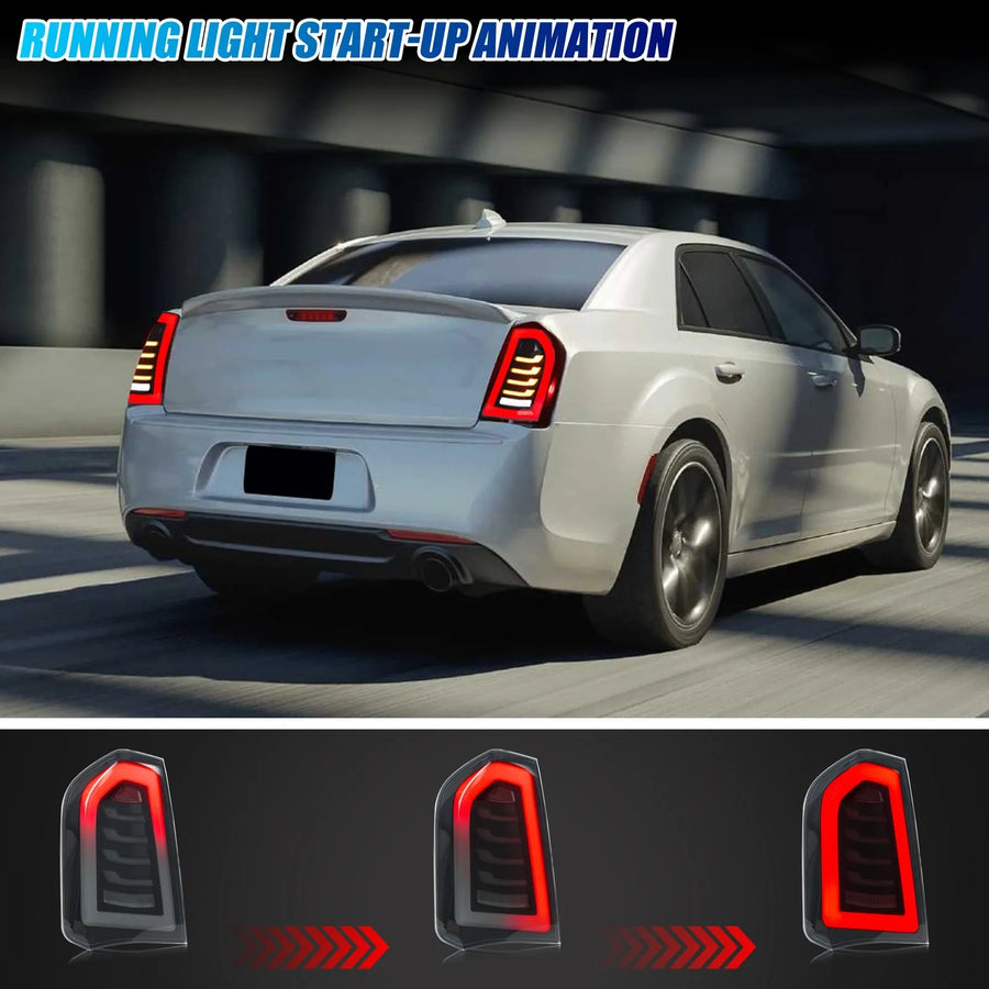 Chrysler 300/300C/300S Sequential LED Tail Light Pair – 2015–2023