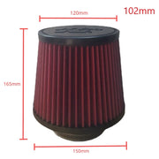 K&N Universal High-Flow Cone Intake Air Filter – 2.5, 3, 3.5 & 4-Inch