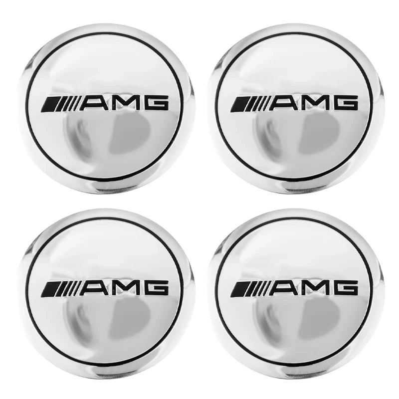 4-Piece 56 mm Wheel Center Cap Emblem Decal Set