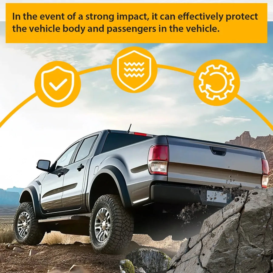 Black Rear Bumper Assembly for 1993–2011 Ford Ranger