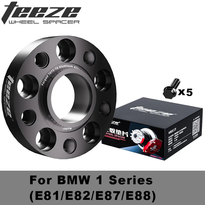 M12X1.5 Wheel Spacers for BMW 1 Series ) PCD 5x120 CB 72.6 Forged Black Wheel
