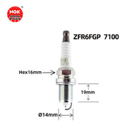 Ngk Platinum Spark Plug ZFR6FGP 7100 12290