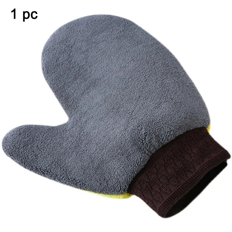 Double-Sided Microfiber Car Wash Glove