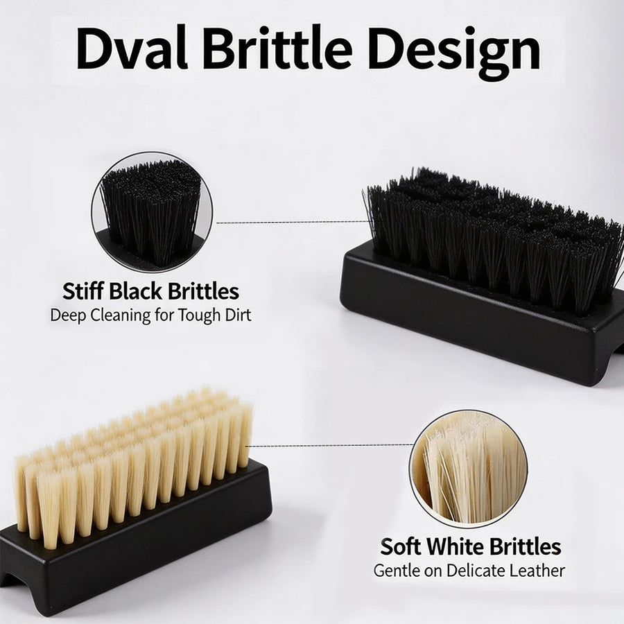 Car Interior Cleaning Brushes, Soft & Stiff Bristle Options