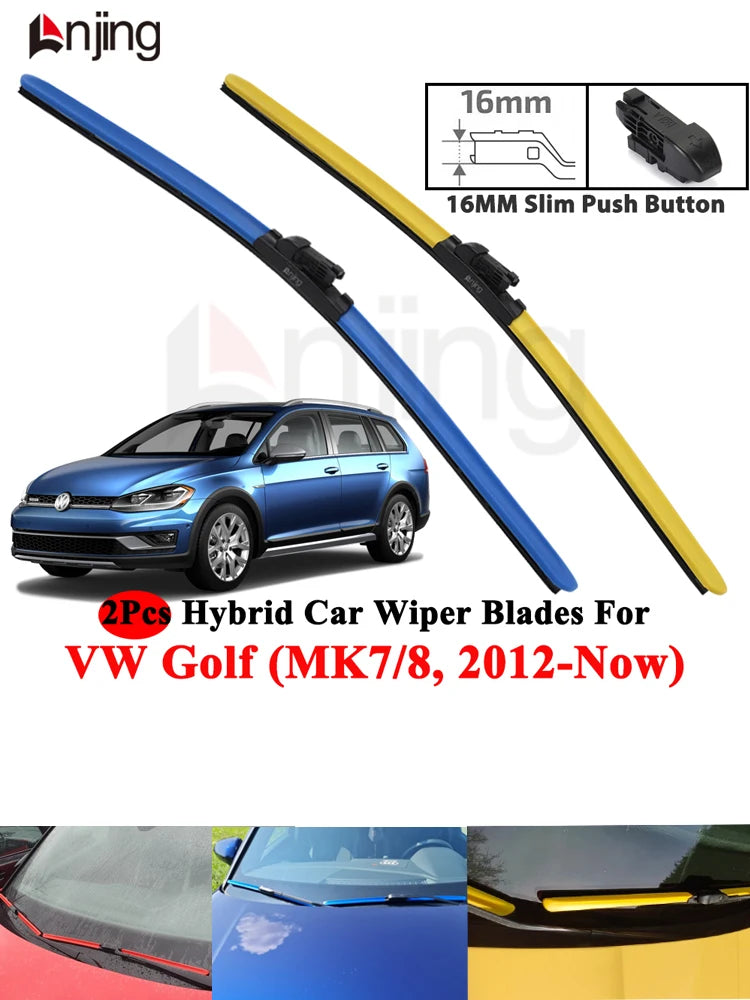 Windshield Wiper Blade Set for VW Volkswagen Golf Alltrack Variant 7 8 2012-Now 2012 and Newer