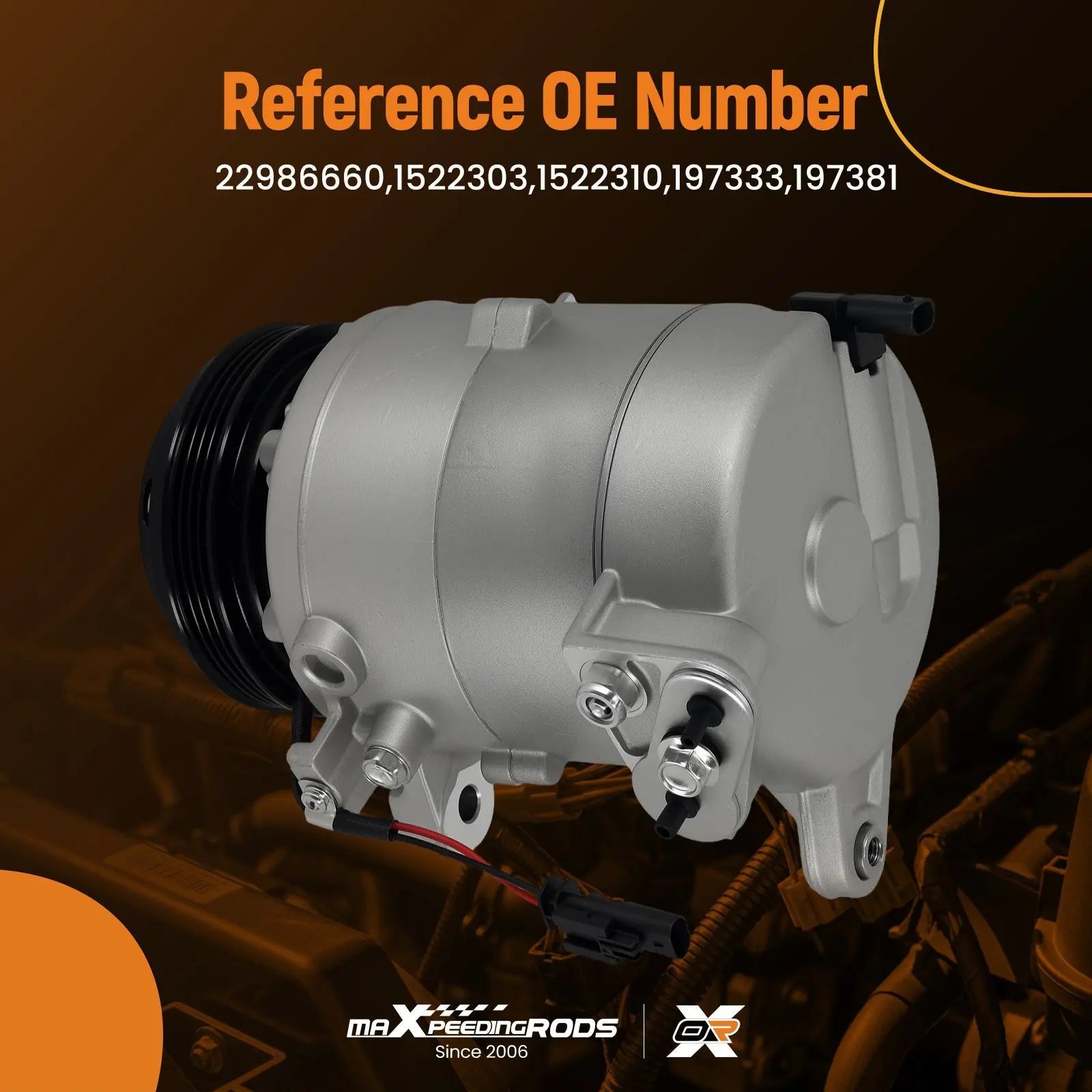 A/C Compressor & Clutch for GMC Yukon XL 2015-2020