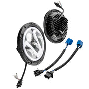 7-Inch LED Headlight Assemblies for Jeep/Hummer – Pair