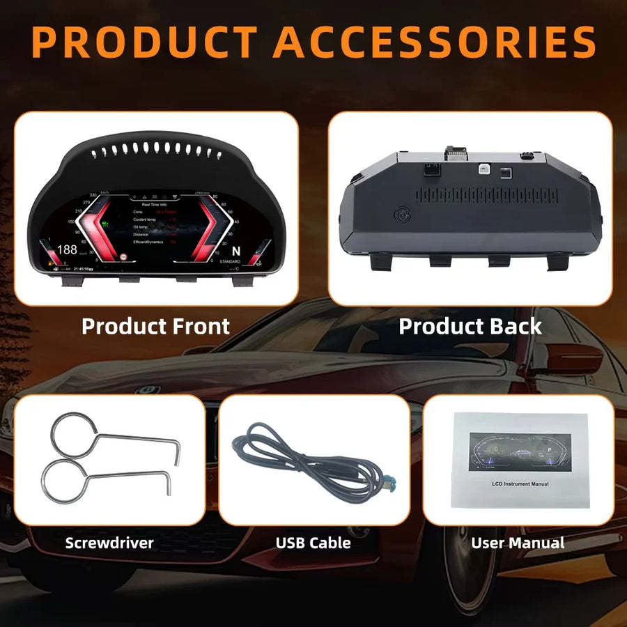 12.3-Inch Linux Digital Gauge Cluster for Select BMW F-Series Models