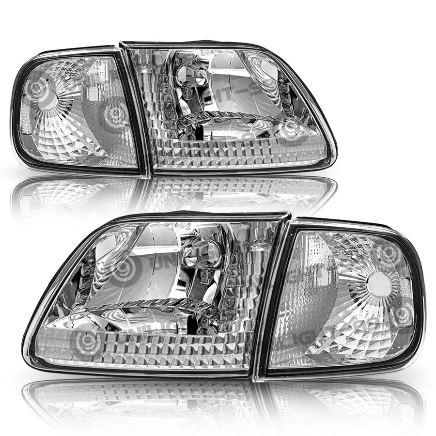 Headlight and Corner Light Set for Ford F-150 1997–2003 – 4-Piece