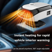 12V/24V Dual-Speed Portable Car Heater & Defroster Fan