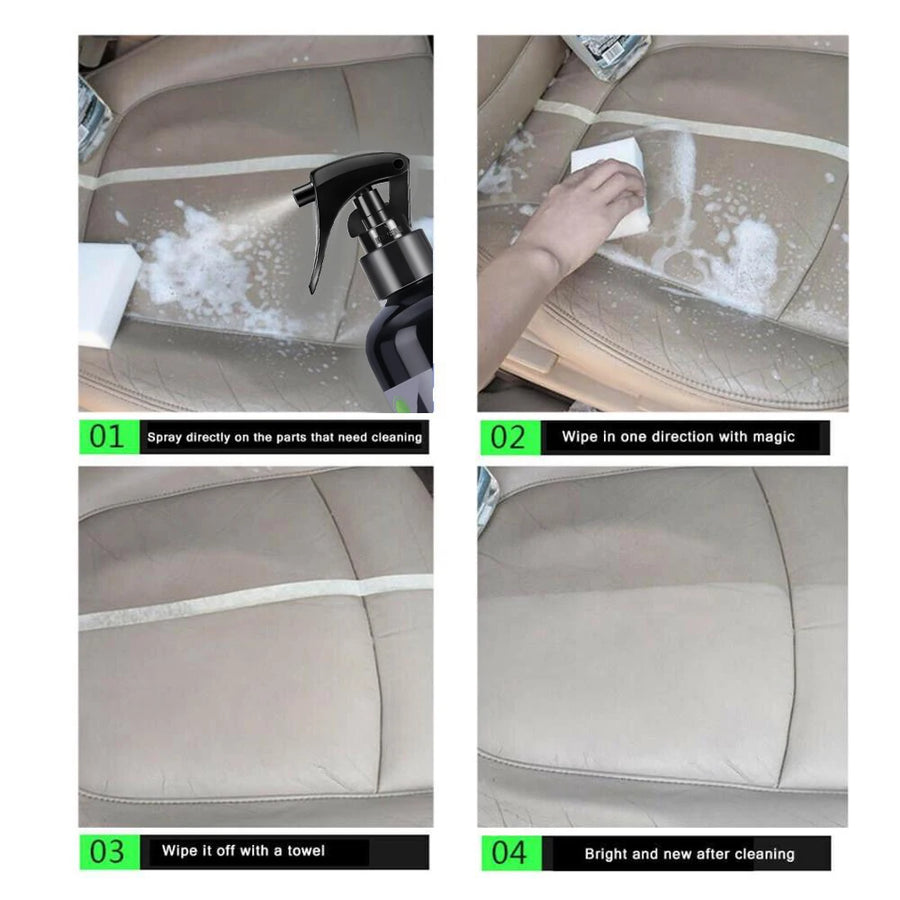 Waterless Automotive Interior Cleaner for Leather and Fabric