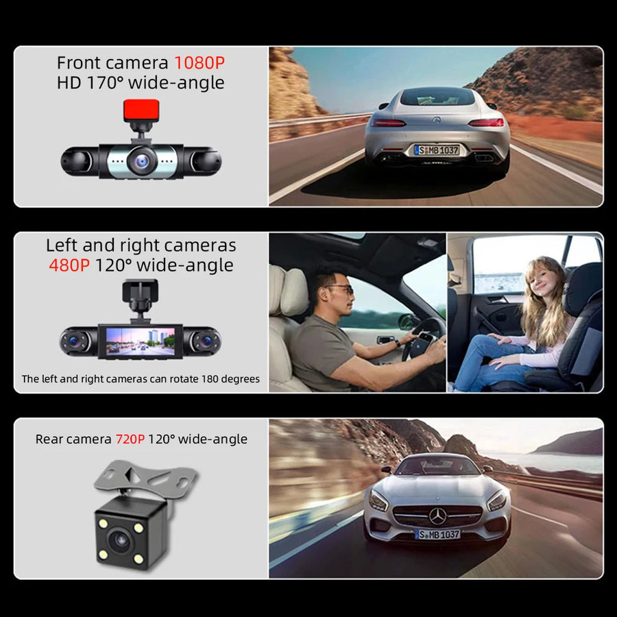 1080P 4-channel Dash Cam