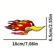 Flame Bird Vinyl Car Sticker Decal