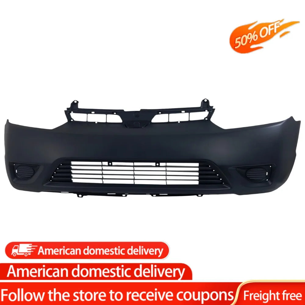 Primed Front Bumper Cover for 2006–2008 Honda Civic – Coupe