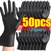Black Disposable Work Gloves – 10 to 100 Pack