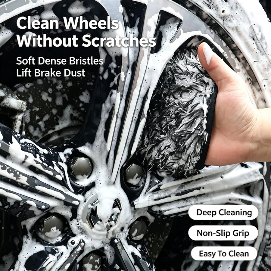 Microfiber Wheel Cleaning Mitts for Rims & Spokes