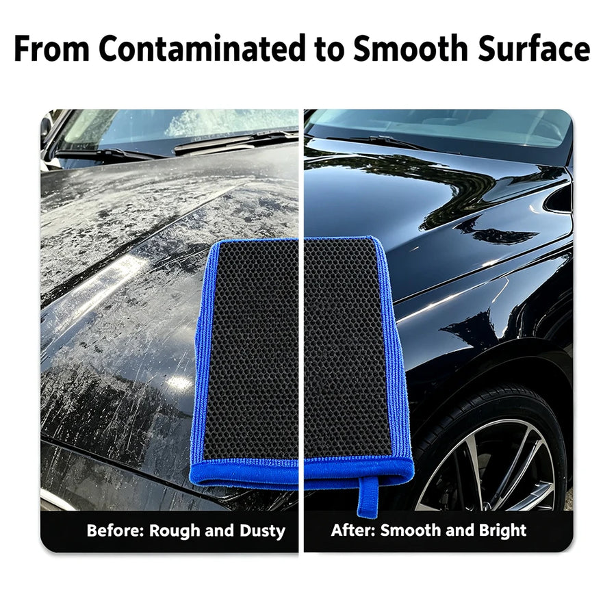 Honeycomb Clay Mitt for Car Paint Decontamination