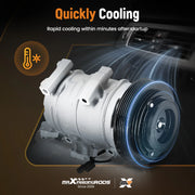 A/C Compressor & Clutch for Acura MDX & ZDX 2007-2013