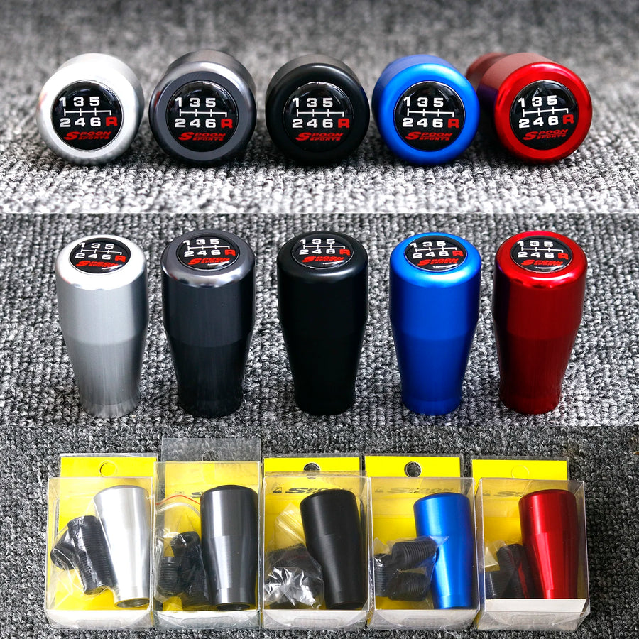 Spoon Sports-Style 6-Speed Aluminum Manual Shift Knob