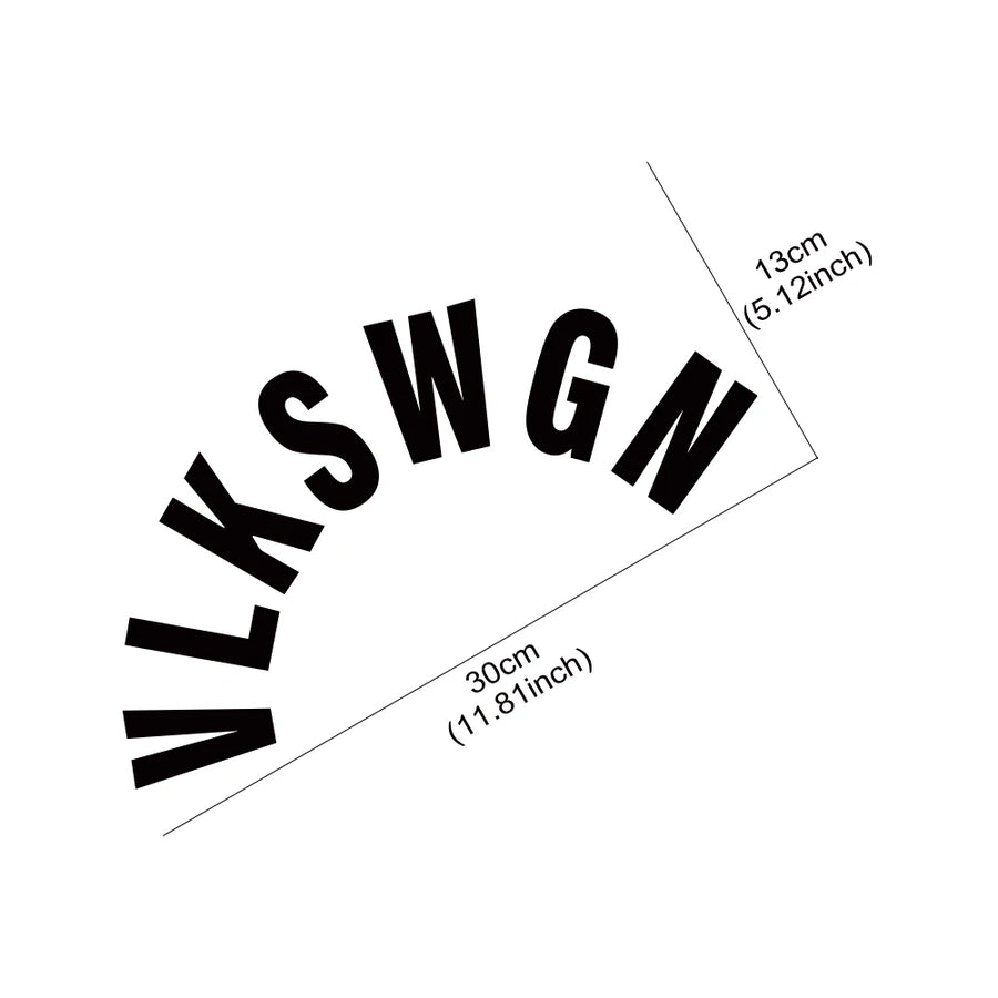 Rear Window Vinyl Decal for Volkswagen Golf and Polo – 2 Sizes
